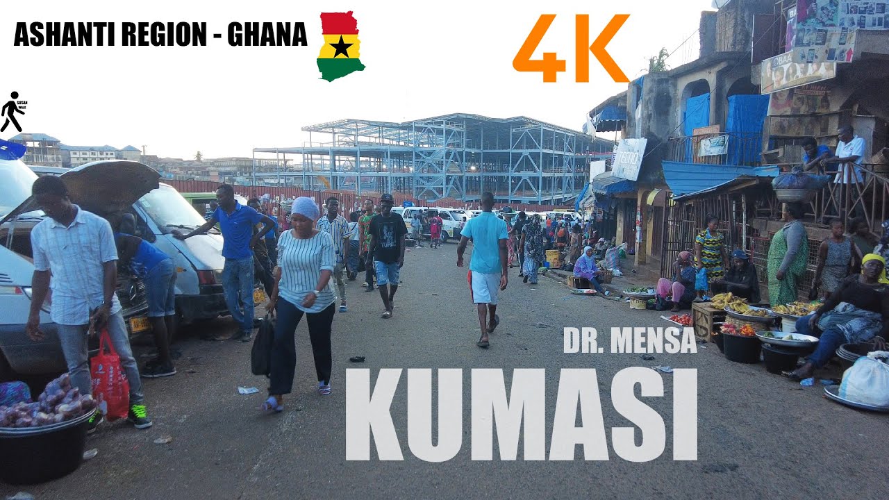Kumasi Walk Tour from Dr Mensah To K O Methodist 4K