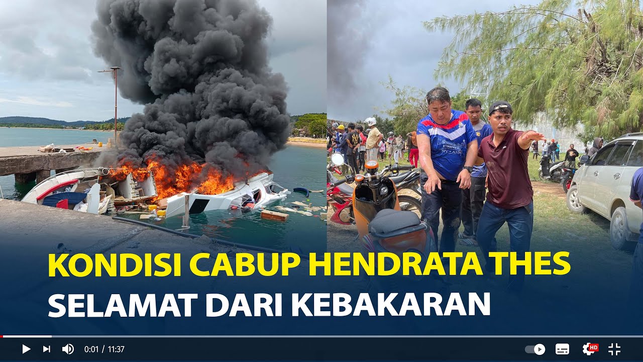 Kondisi Cabup Kepulauan Sula Hendrata Thes Selamat dari Kebakaran Speedboat, Alami Luka Bakar