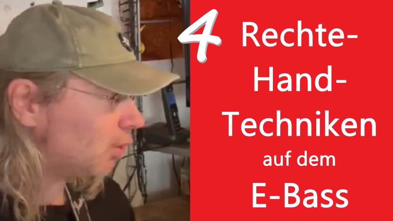 Die 4 Anschlagsarten auf dem Bass