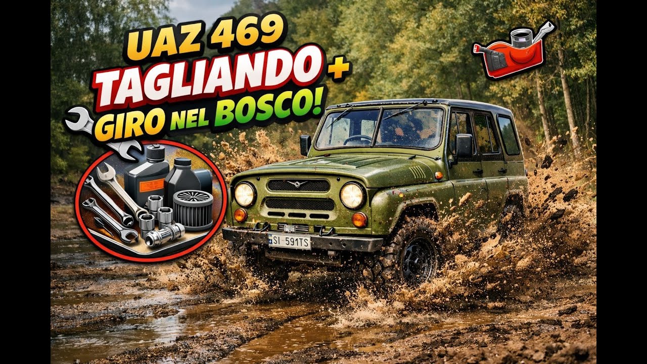 Primo tagliando su mezzo sovietico: UAZ 469 Manutenzione totale fai da te! + Offroad