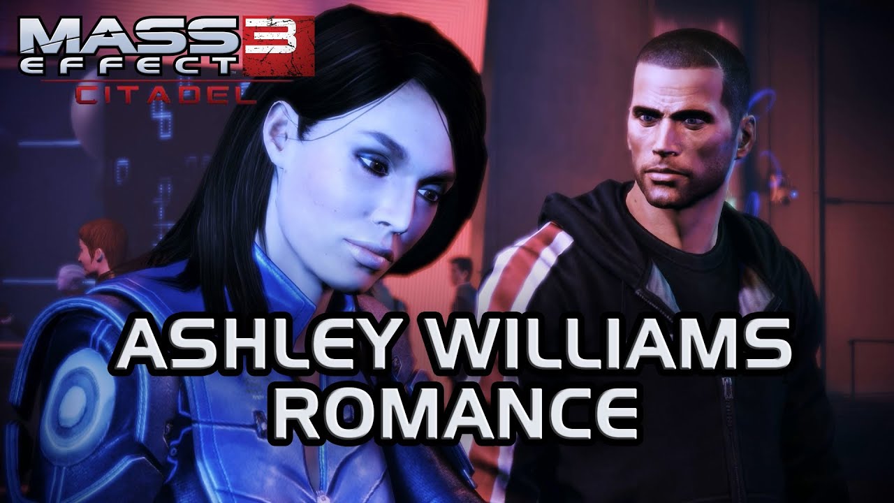 Mass Effect 3 Citadel DLC: Эшли Роман (Все сцены)