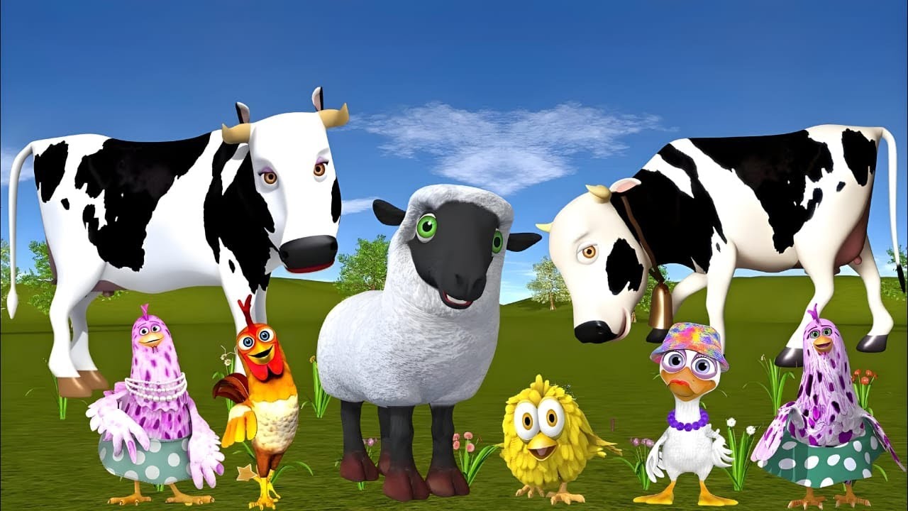 El Pollito pío 3d - el Toro y el Tractor de la Granja Part#1379-el Pollito y el Tractor de la Granja