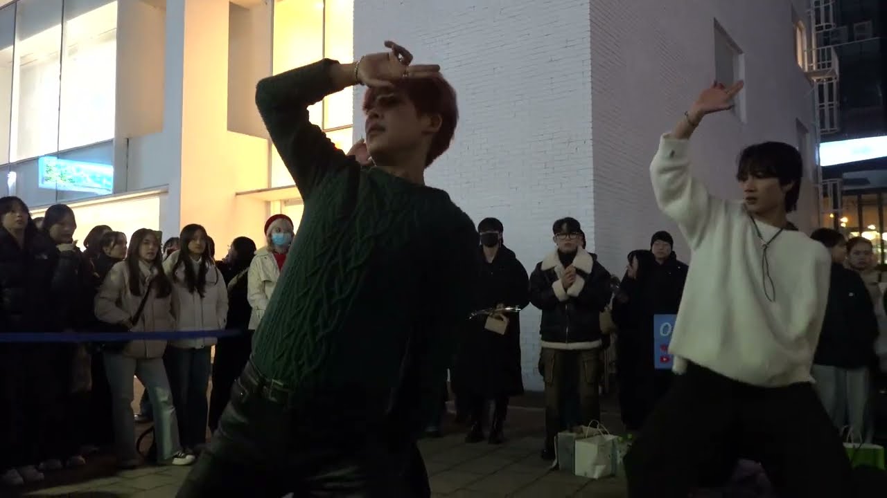 231228 kpop cover dance team ONE OF - Love Shot (EXO) Hongdae busking