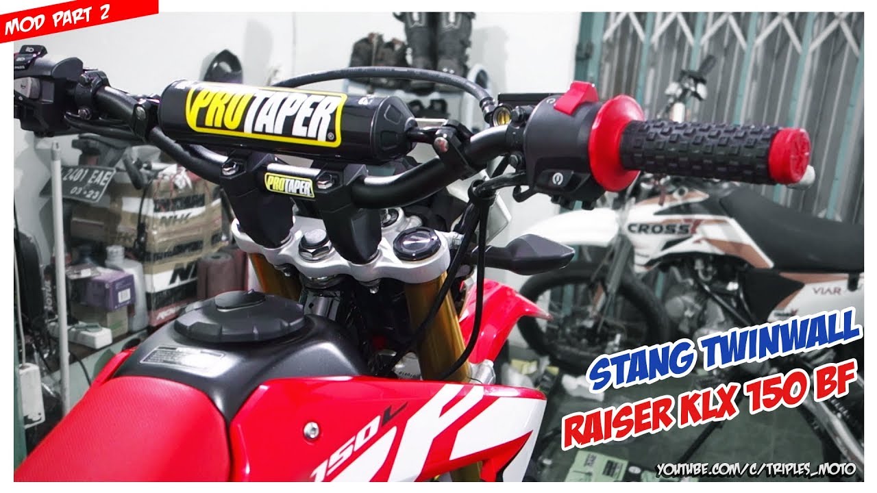 Modif CRF150L Part 2 - Stang Twinwall & Raiser KLX 150 BF