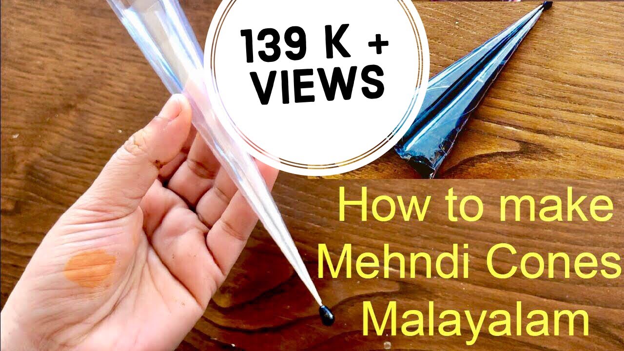 How to Make Mehndi/Henna Cones|| Malayalam
