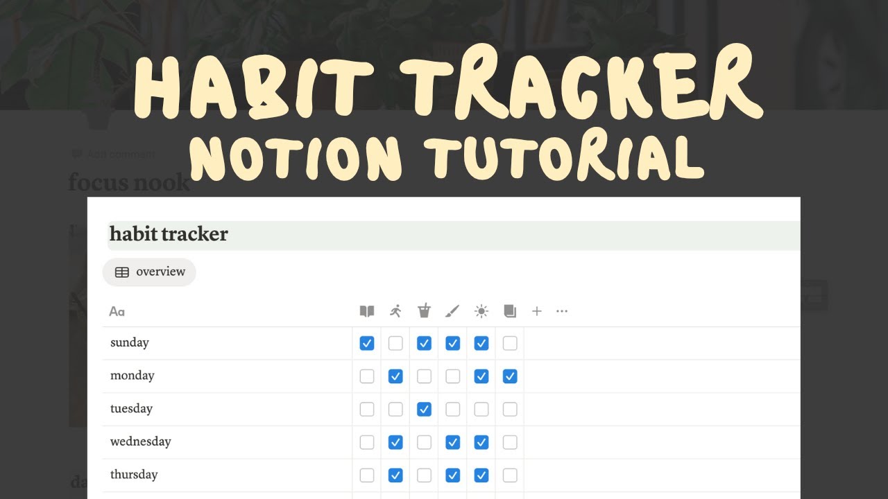 Notion Habit Tracker Setup | Daily Routine & Productivity