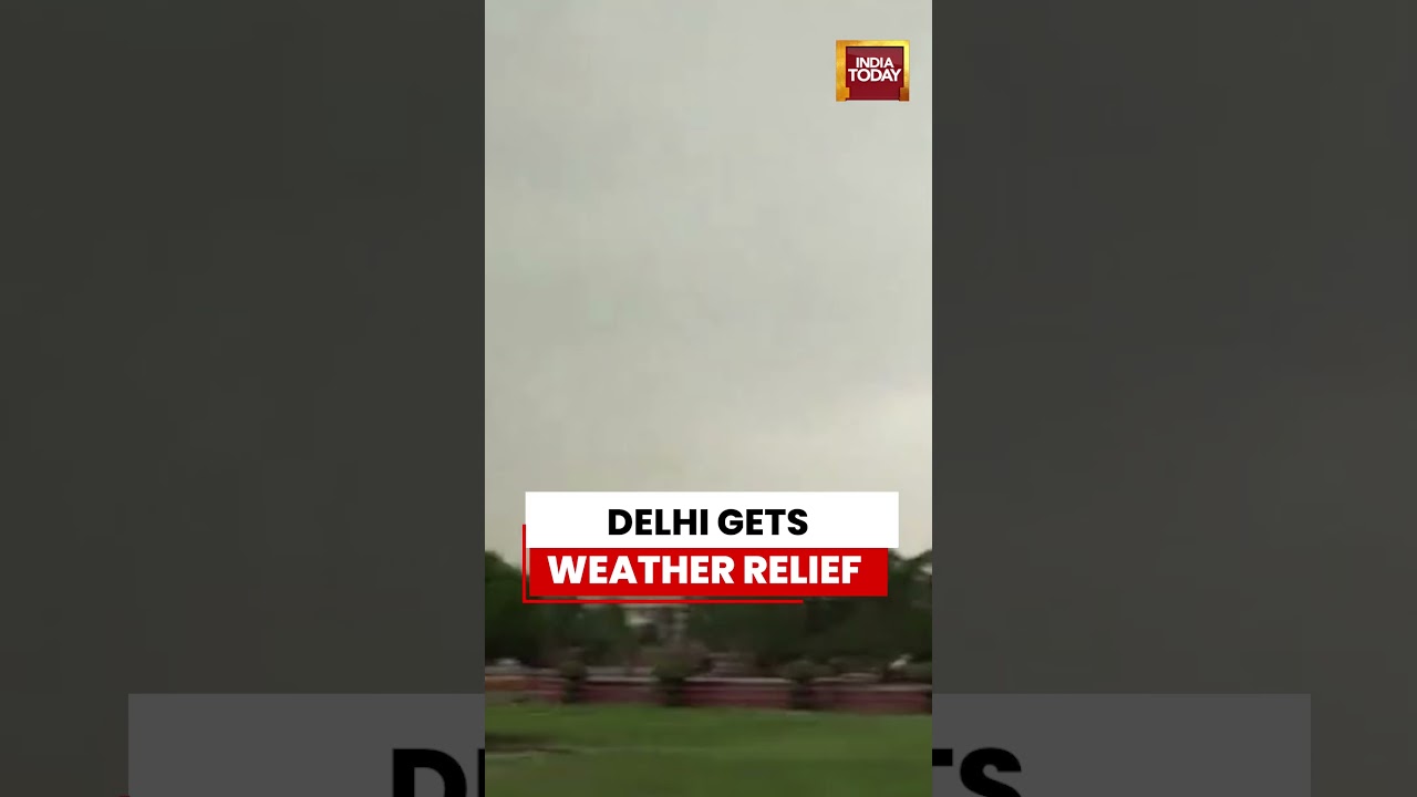 Delhi Sees Pleasant Weather Change, Bringing Relief from Severe Heatwave Conditions #delhi #weather