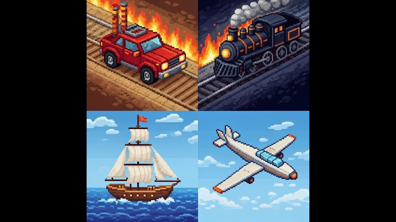 Educational &  ✈️ Fun Vehicle Puzzles Aeroplane, Train, and Car Puzzle Solving