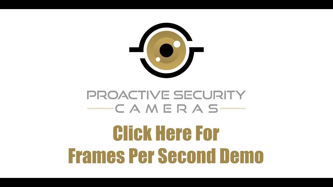 Security Cameras - Frames Per Second Real Time Demo and Review