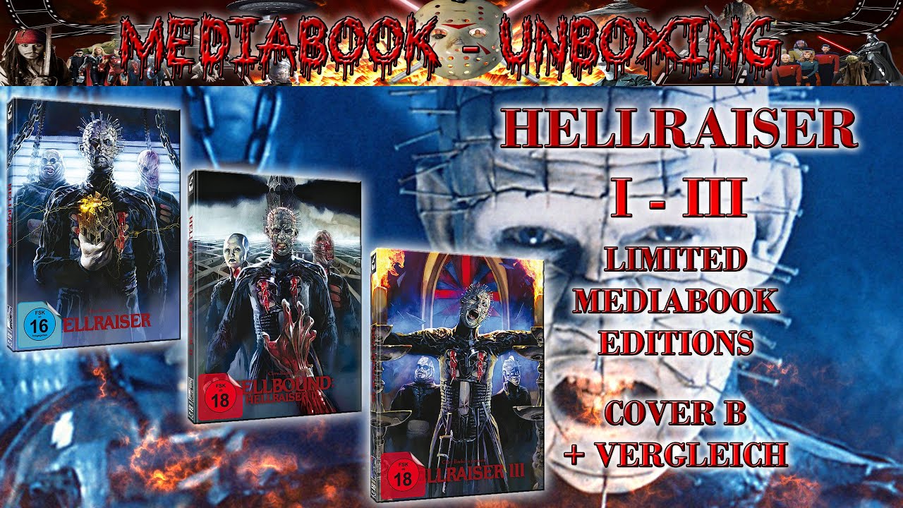 Unboxing - Hellraiser - 1 bis 3 - Mediabook Edition - Cover B
