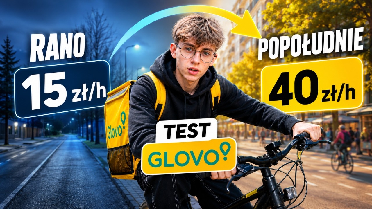 GLOVO TEST: RANO vs POPOŁUDNIE! 💸 Kiedy ZAROBISZ NAJWIĘCEJ?!