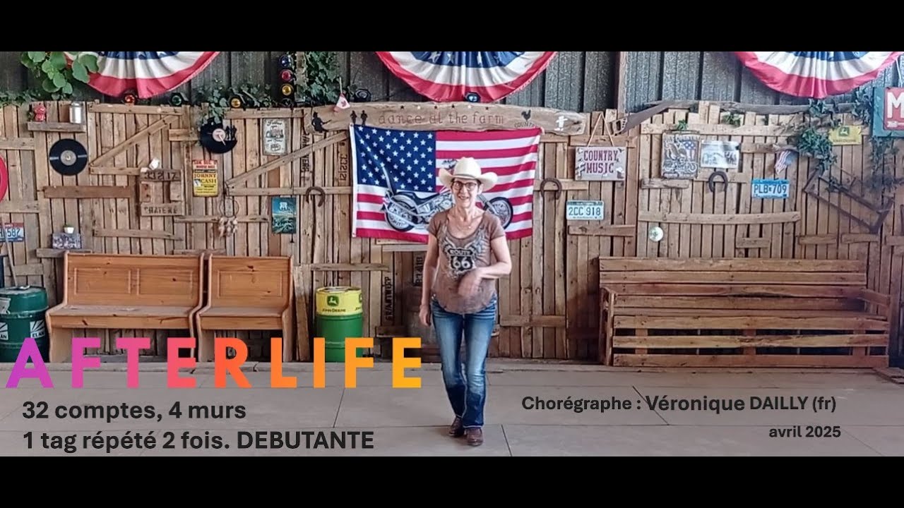 AFTERLIFE line dance country, débutante, Véronique DAILLY