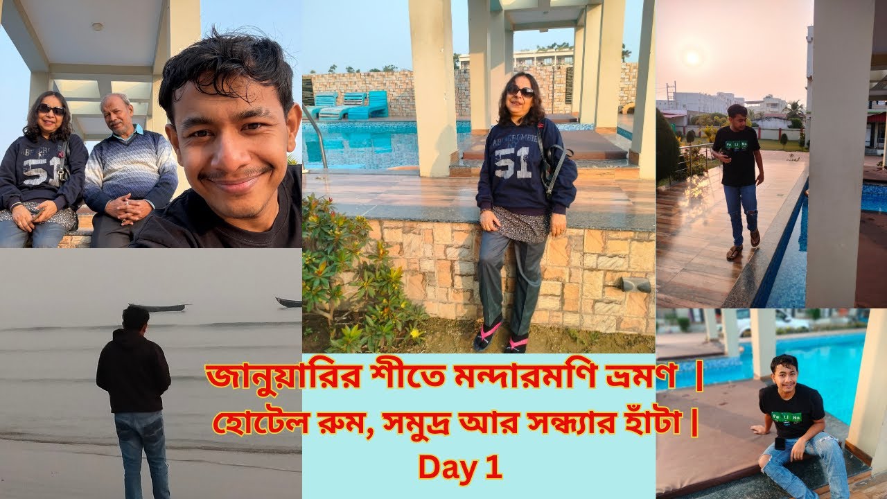 Holiday Beach Resort Mandarmani -Day 1|January Winter Trip to Mandarmoni | Mandarmoni Travel Vlog