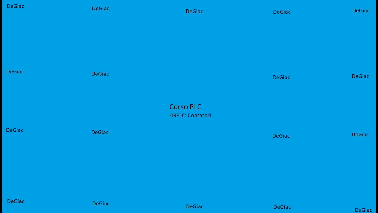 Tutorial PLC - Corso Base: 09 - Contatori e uso di simulatori CanalPLC