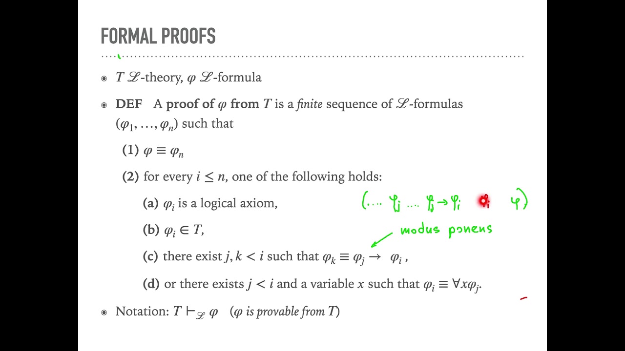 Math 557 &ndash; Logical Implication and Proof