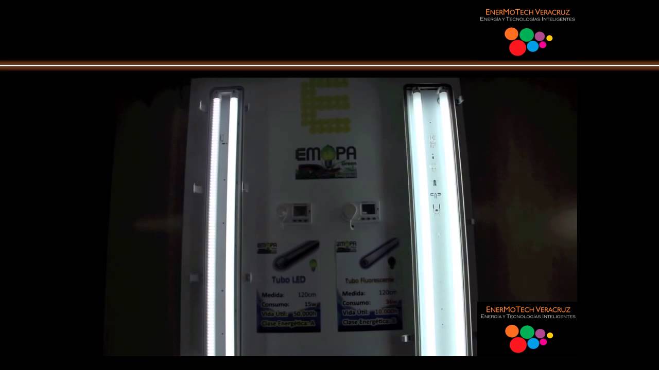 Comparativa de Consumo  Tubo LED vs Fluorescente