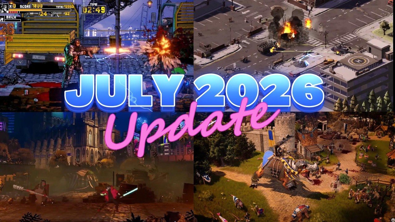 Ваш дайджест инди-, аркадных и ретро-игр за июль 2026 года! 40+ игр!
