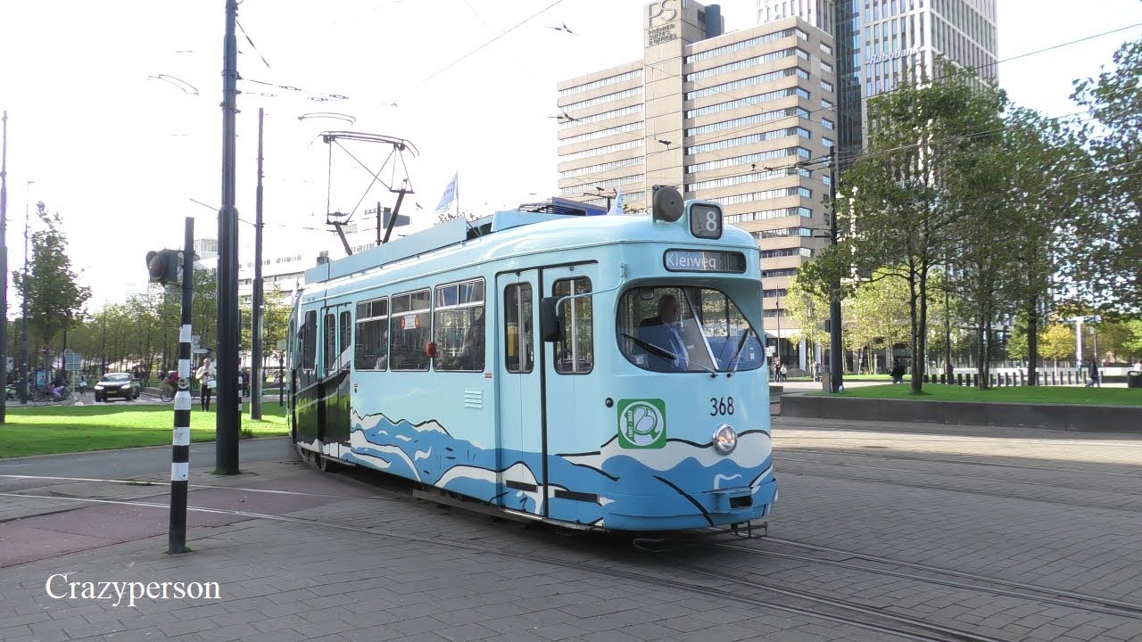Oude Düwag Tram Rotterdam Centraal - Kleiweg | RET Lijn 8