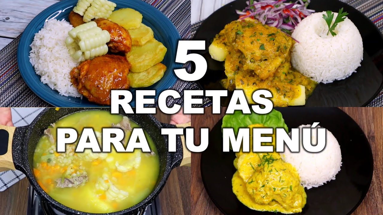 5 IDEAS DE RECETAS DELICIOSAS PARA TU MENÚ DE LA SEMANA | Sabor Peruano