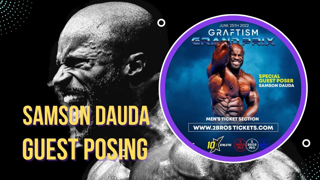 Samson Dauda Guest Posing at NPC 2brospro Graftisgym Grand Prix