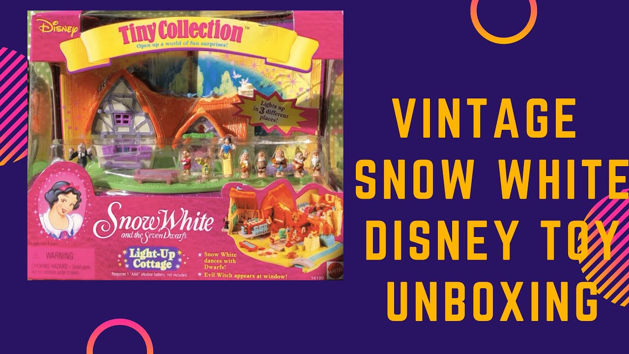 Vintage Disney Snow White Polly Pocket Toy Unboxing!