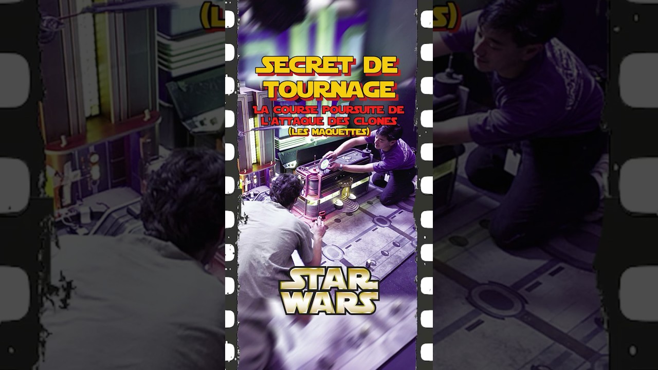 Star Wars - Secret de tournage : Les maquettes de la course poursuite de l'Attaque des Clones #jedi