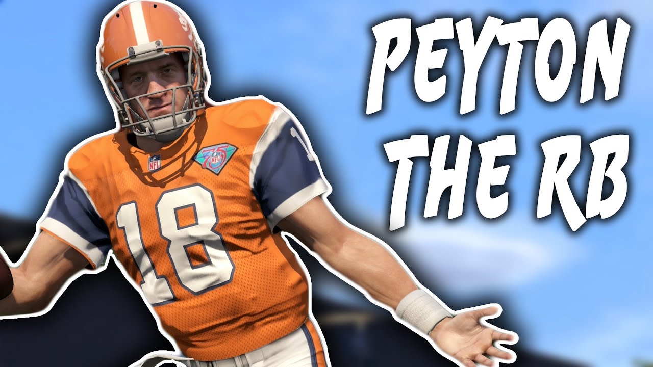 TOM BRADY CATCHING BALLS?!?  Peyton Manning The RB #15 - Madden 16 NFL Career Challenge