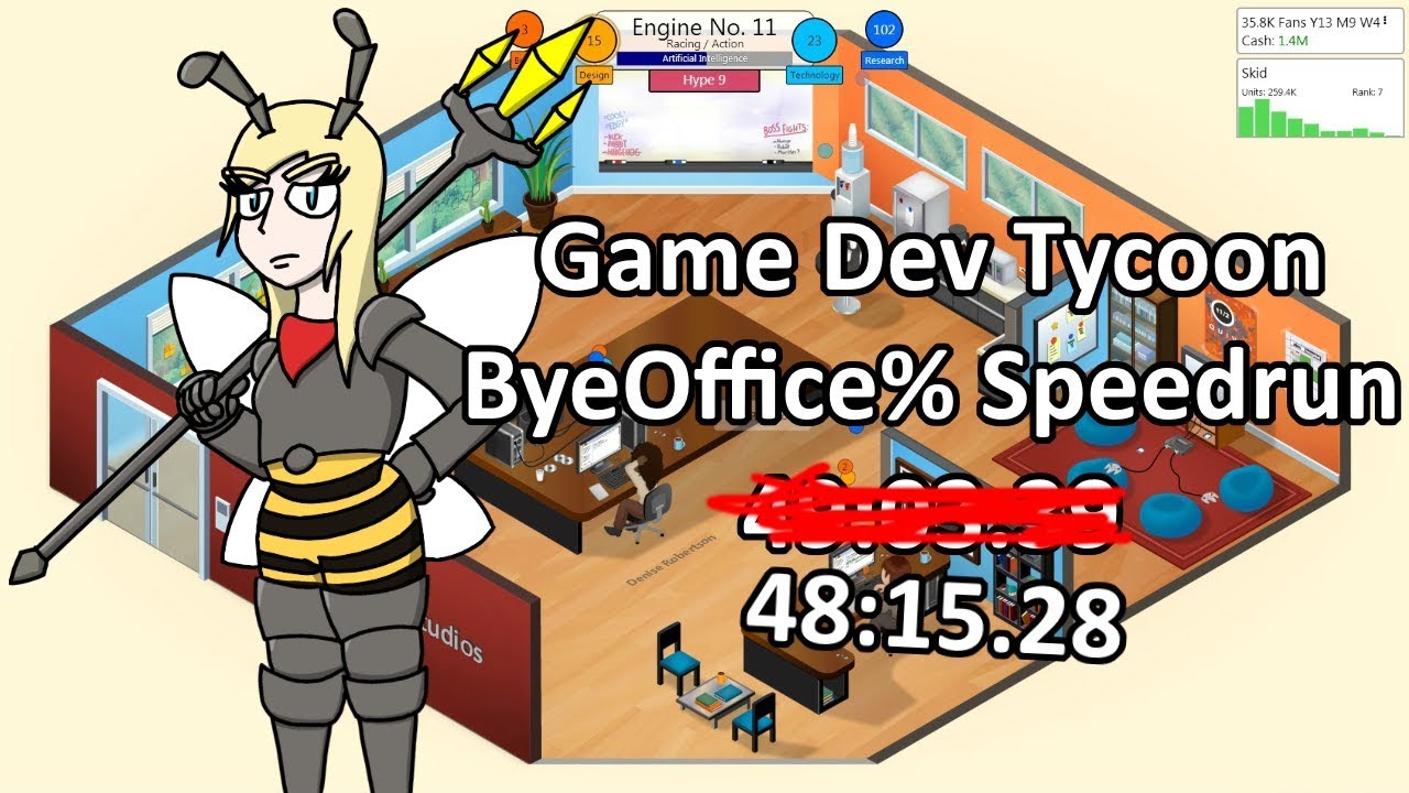 [WR] Game Dev Tycoon ByeOffice% Speedrun (48:15.28) | TheMadWasp