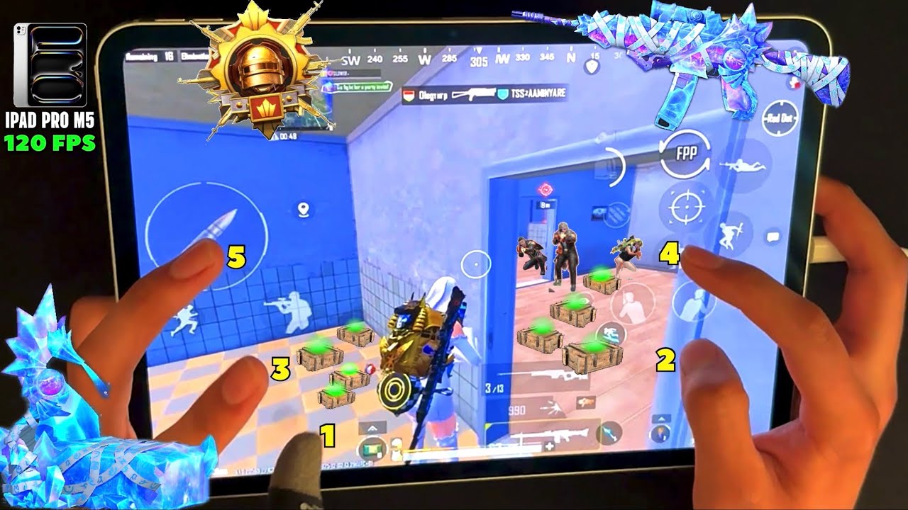 IS IPAD PRO M5 BETTER THAN IPAD 11TH GENERATION PUBG LAG TEST!! 5 Fingers Claw Handcam | PUBG MOBILE