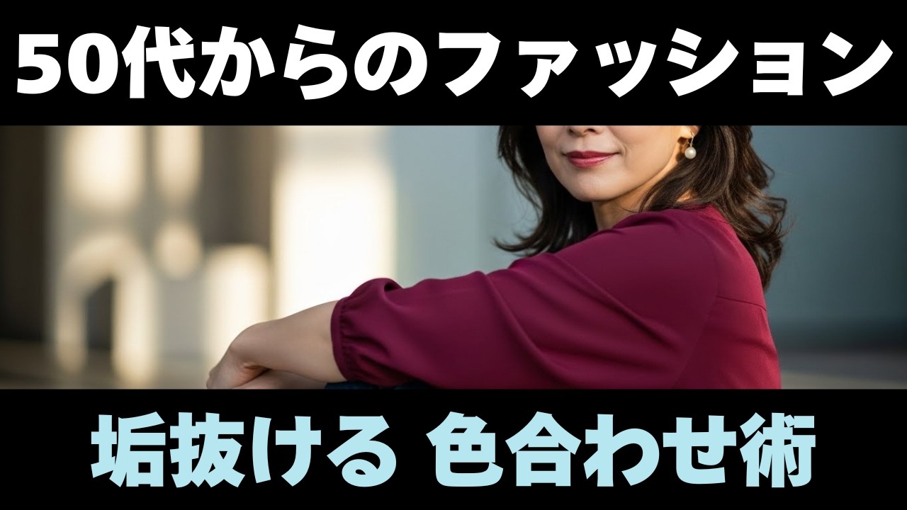 【もう迷わない】「垢抜けコーデ」に化ける大人の配色術！50代・60代のレディースファッション