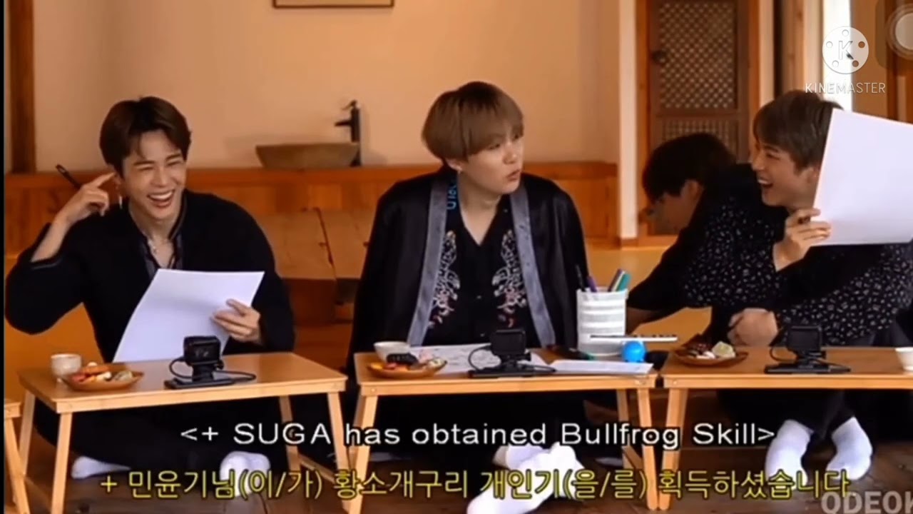 BTS SUGA (Min Yoongi) Imitating Bullfrogs and Water Deers