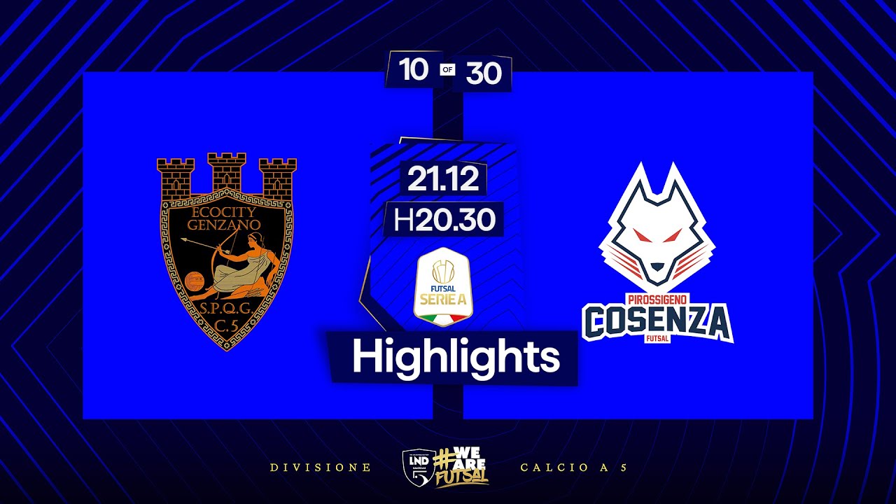 Ecocity Genzano-Pirossigeno Cosenza 2-1 | 10ª giornata | Serie A 2024/2025 | Highlights