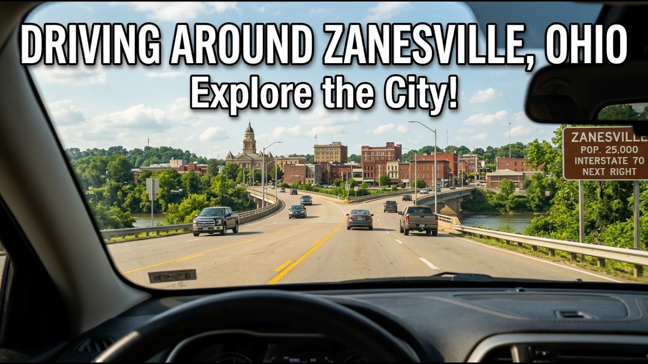 Driving around Zanesville, Ohio