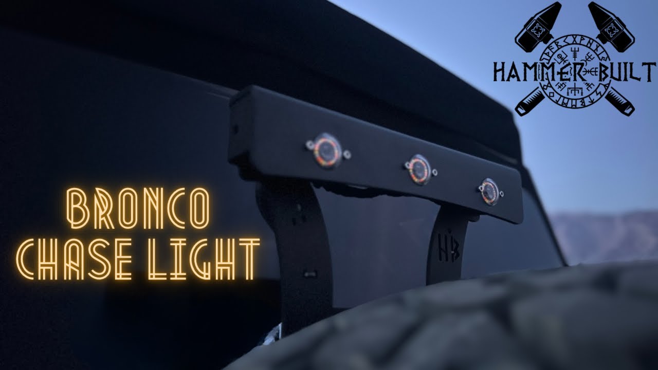 How to Install Hammerbuilt Chase Light on 21+ Ford Bronco | Step-by-Step Instructions