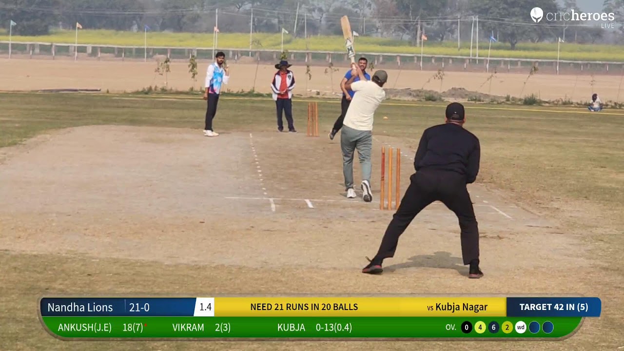 Kubja Nagar vs Nandha Lions live cricket match | ch.sube Singh memorial cup Dohka hariya live - ch.