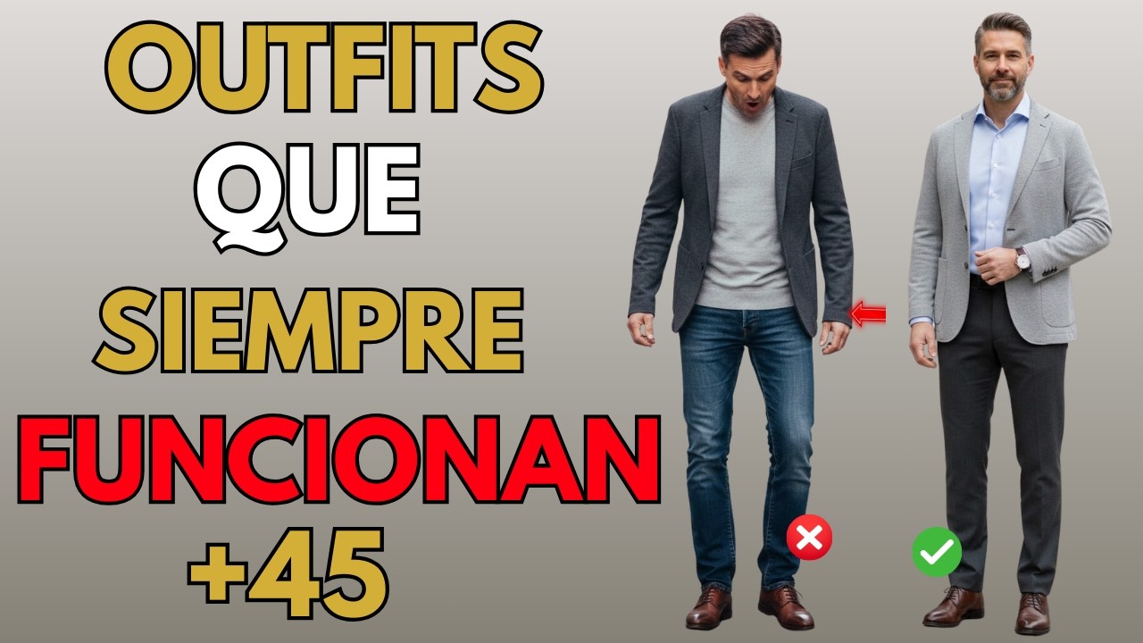 Cómo vestir mejor después de los 45 sin gastar de más | Hombres 45+ Casual