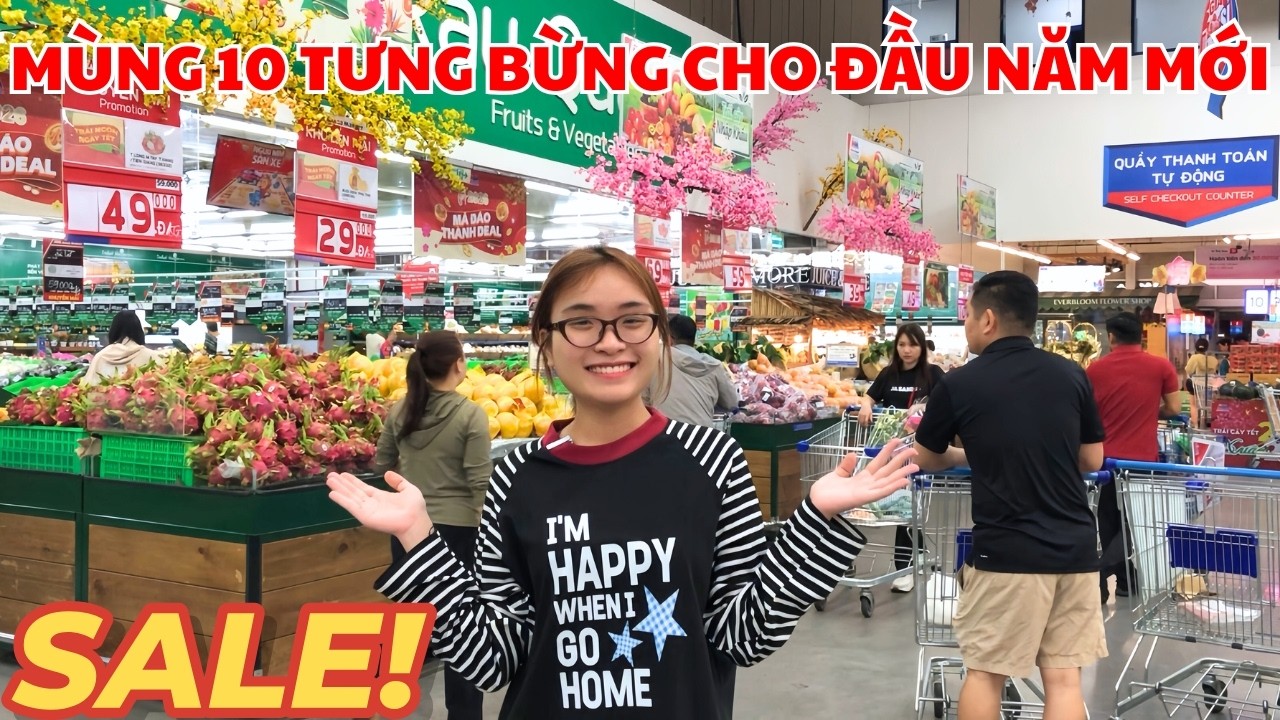 Mùng 10! SIÊU THỊ Tưng Bừng Cho Đầu Năm Mới, Nhiều Hàng Tươi Cập Bến, Cô Bác Tranh Thủ Mua!