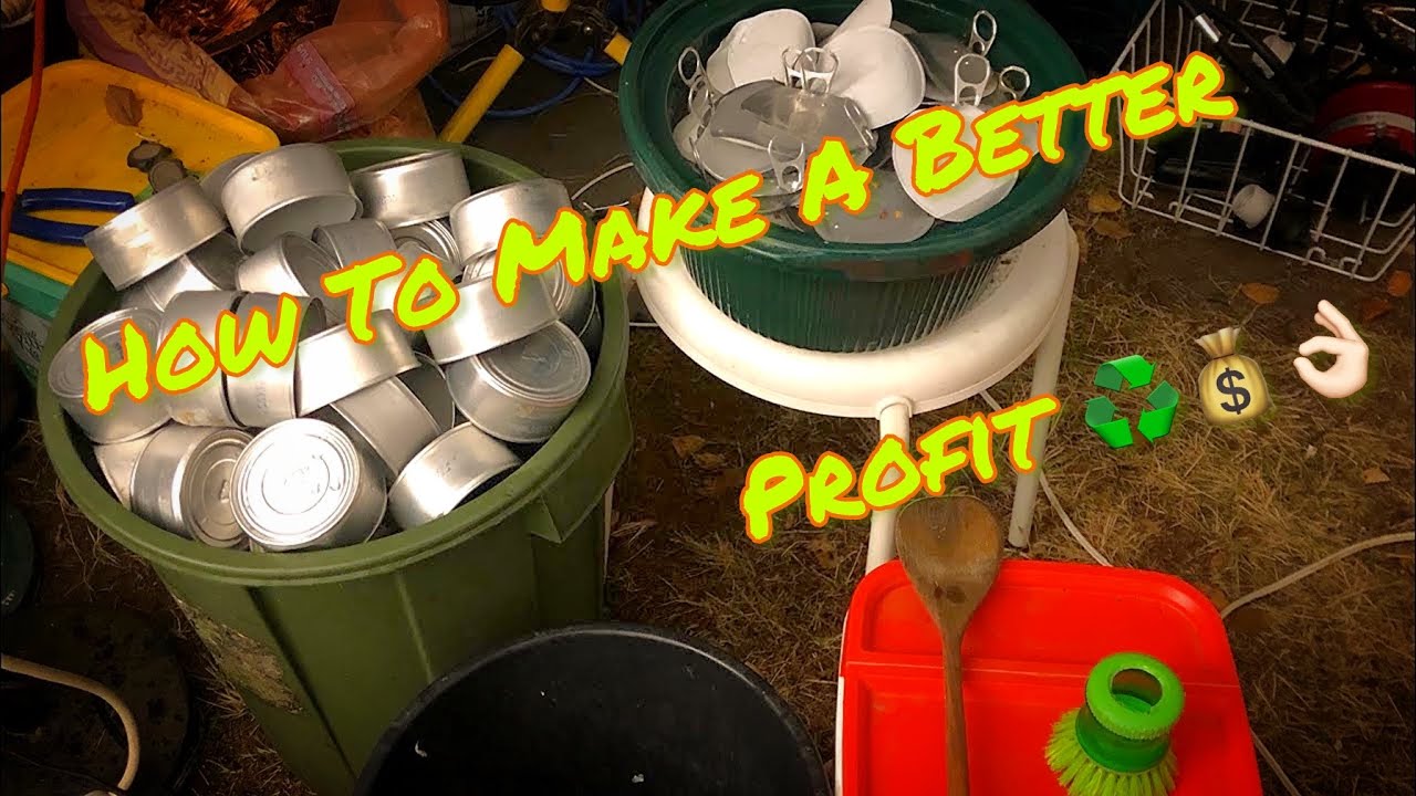 Cleaning And Recycling Aluminum Cat Food Tray&rsquo;s For A Better Profit !!!