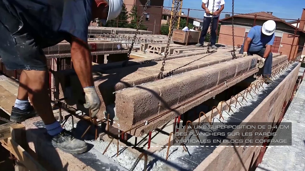 Isotex Académie - 7° Vidéo - Réaliser un plancher avec des éléments en bois béton Isotex