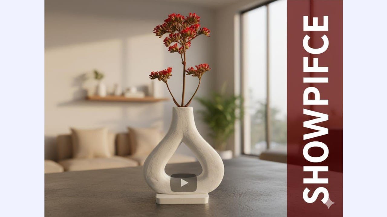 How to Make an Abstract Showpiece with Plaster of Paris | DIY Home Decor #video #showpiece #diy