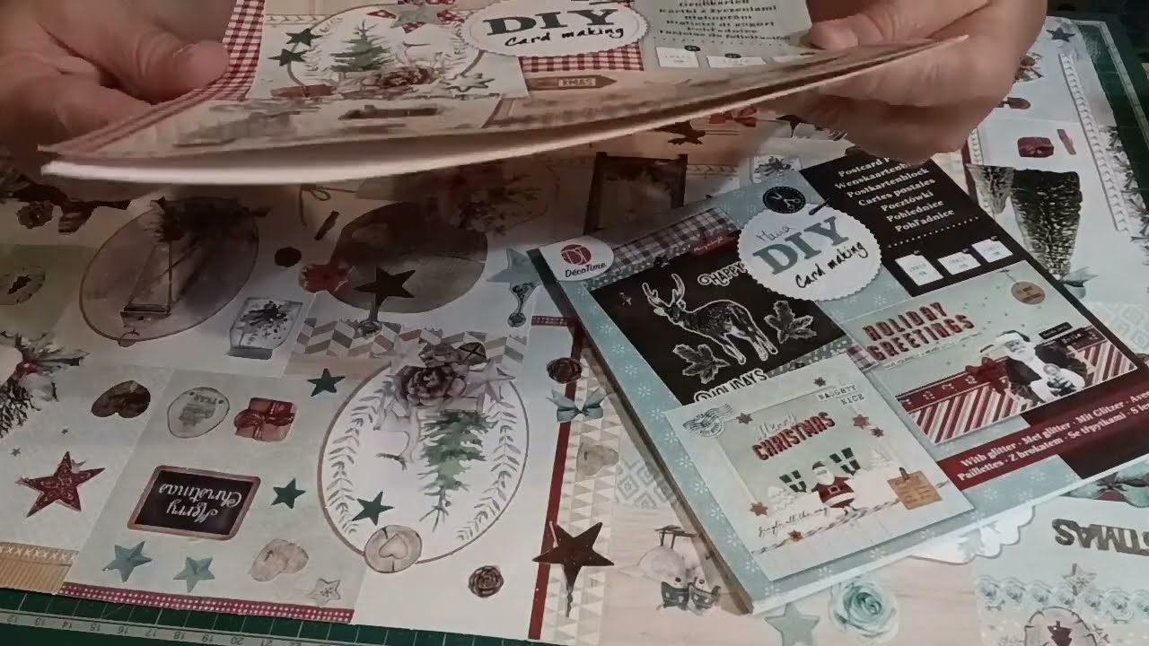 VOICI CE QUE J'AI FAIT avec mon fond de D.I.Y de cartes, d'ACTION.  #noël