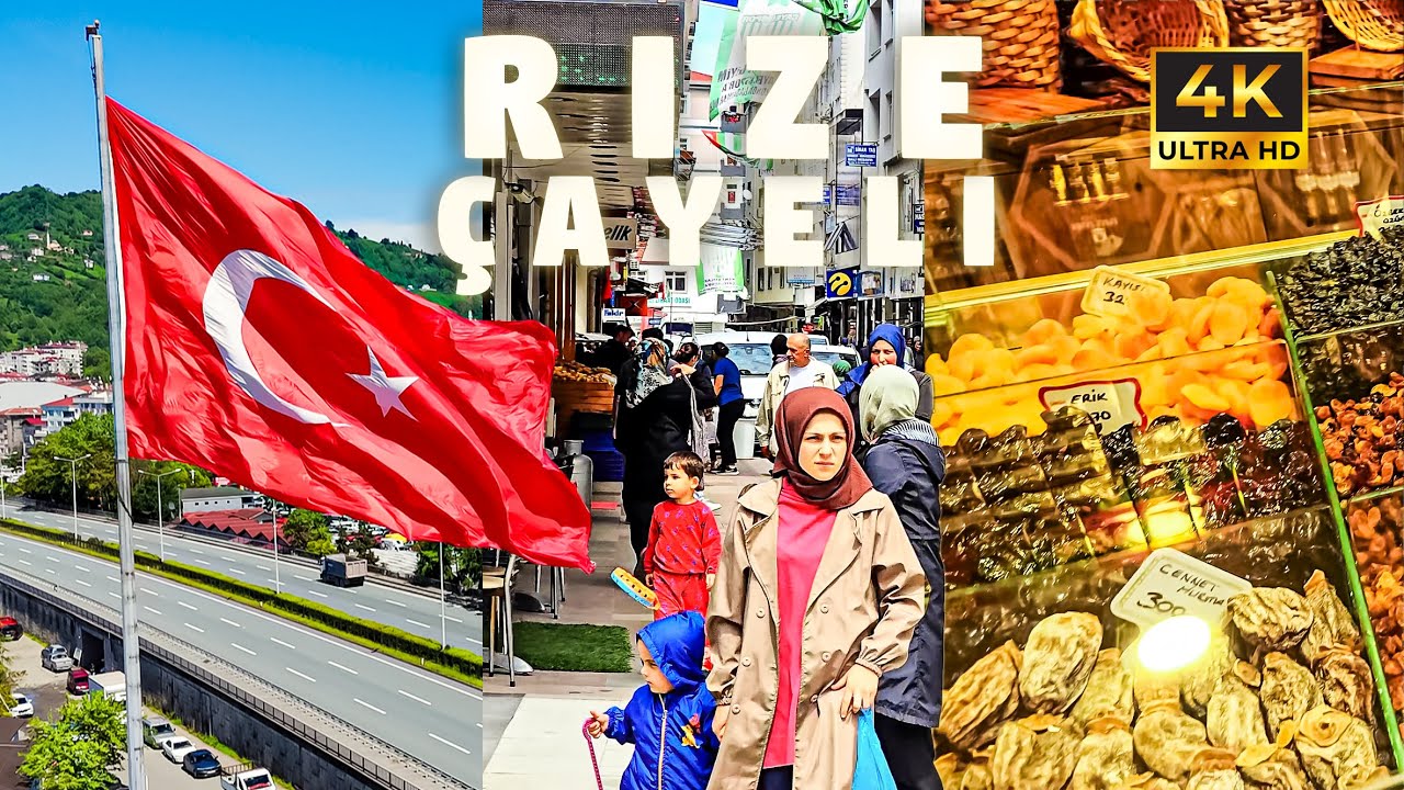 Unique Flavors of Black Sea | Rize - Çayeli - Meydan | 4K Walking Tour