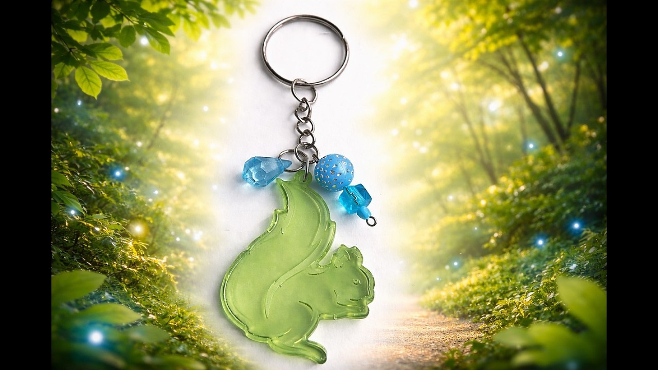 Keychain “Bilochka” made of epoxy resin | Author's handmade #keychain #epoxyresin