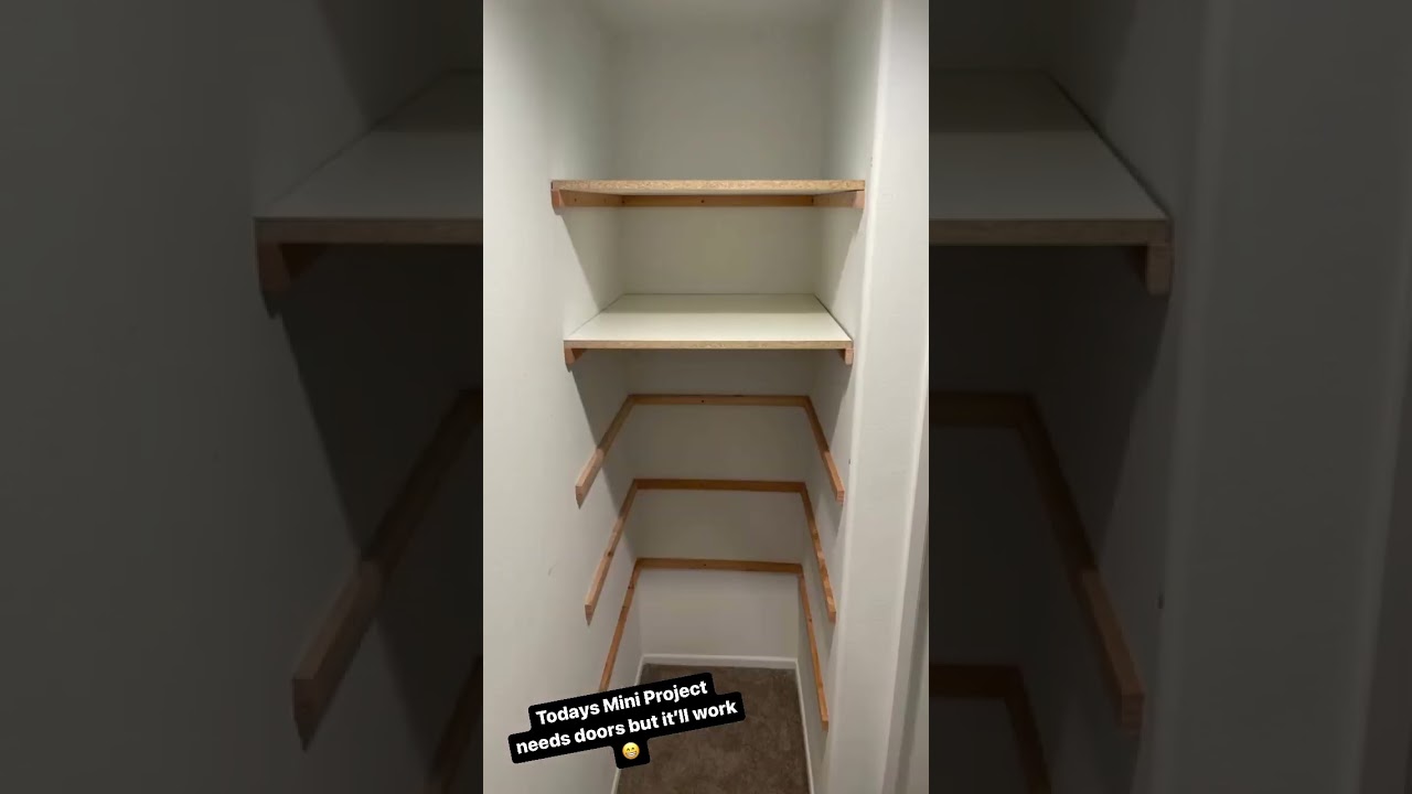 Easy DIY open linen closet