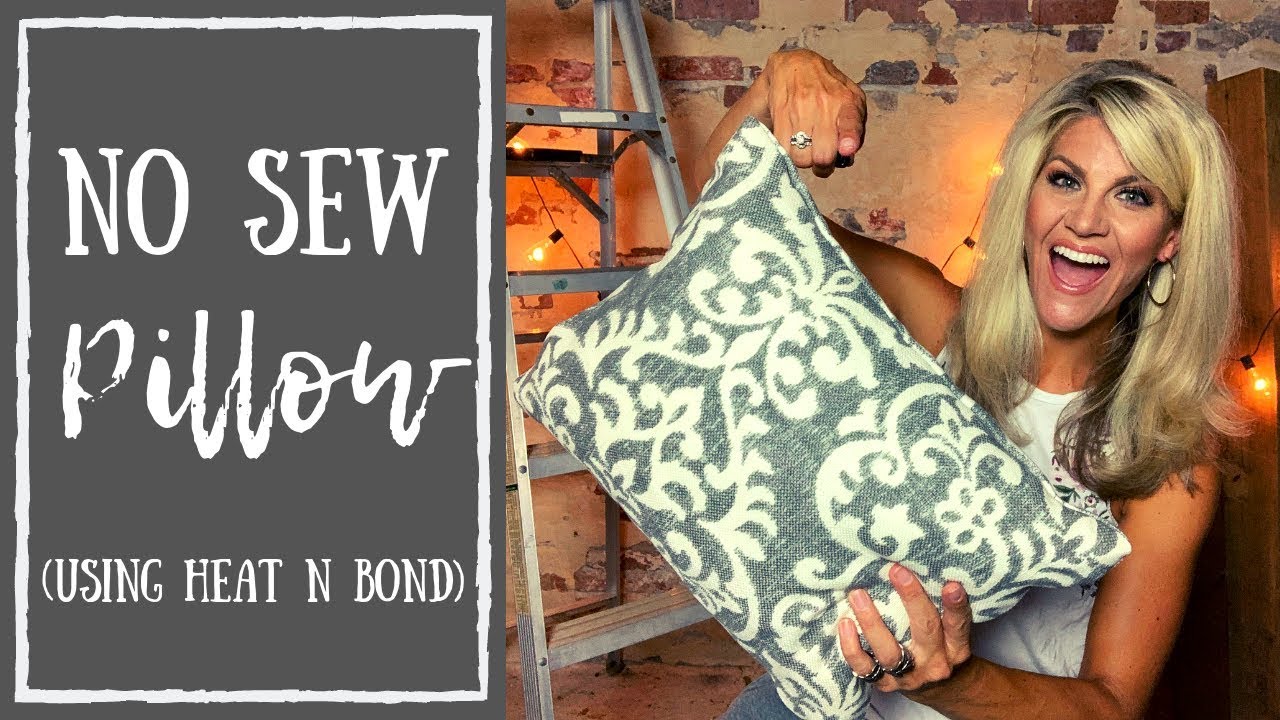 No Sew Pillow Cover Tutorial