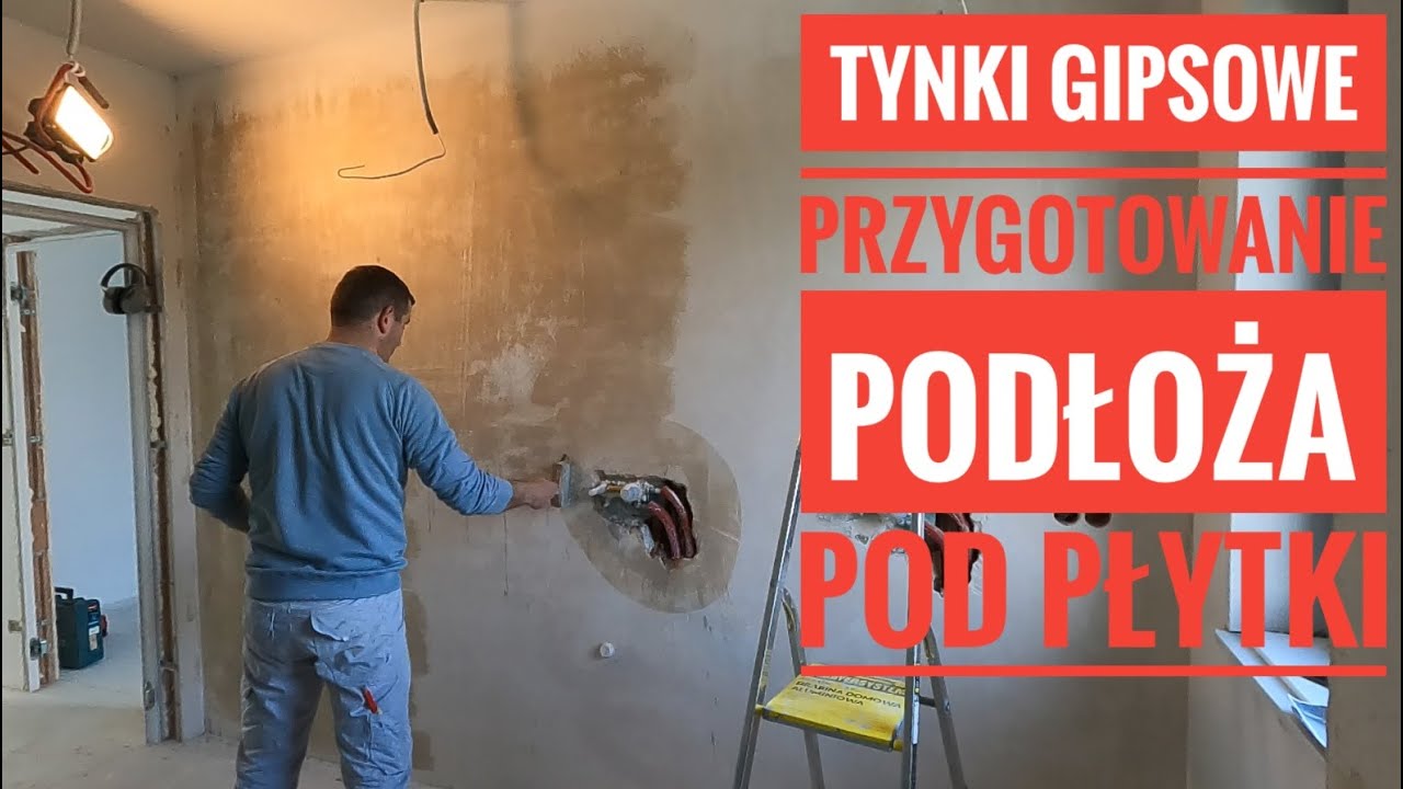 Przygotowanie tynku gipsowego pod układanie płytek #bielfliz