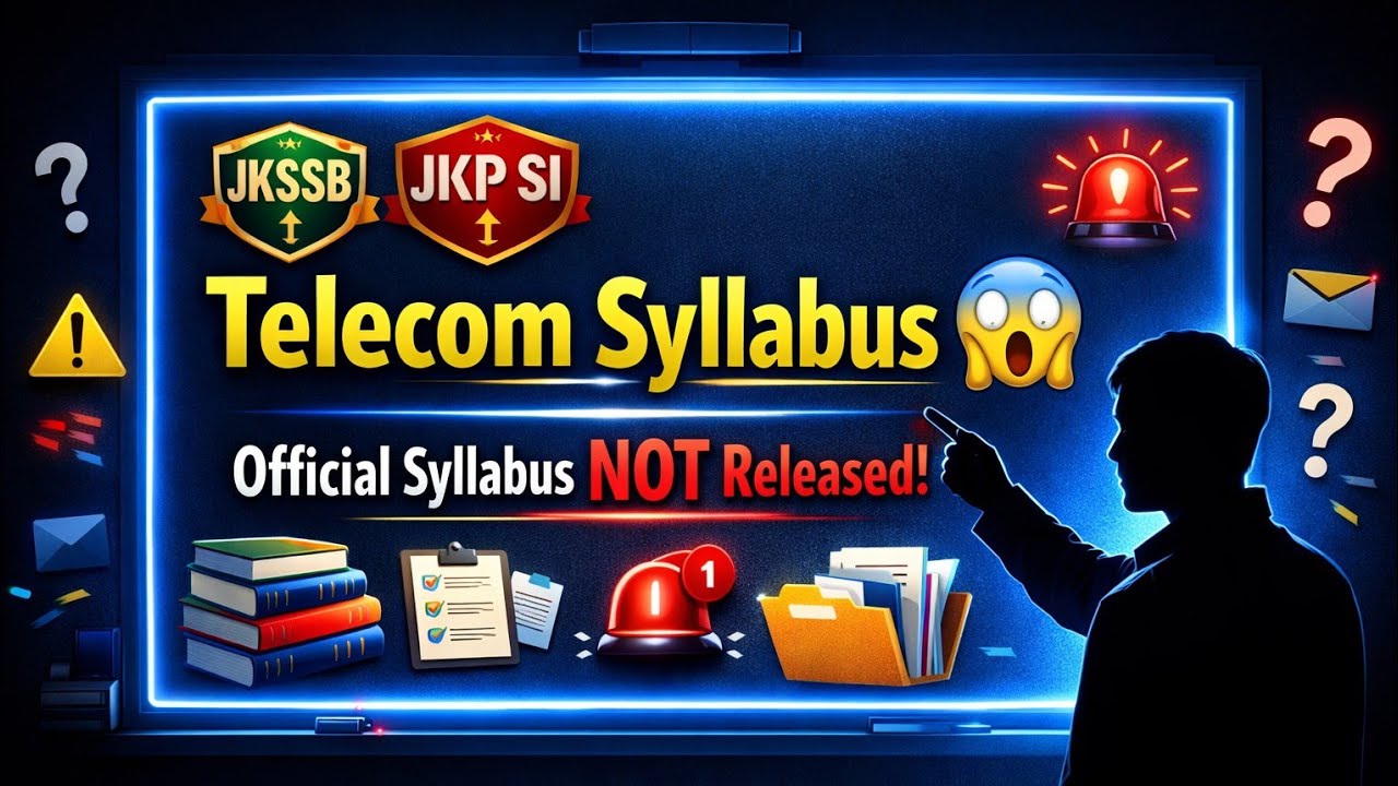 JKSSB JKP Sub Inspector Telecommunication 2026 Syllabus? 