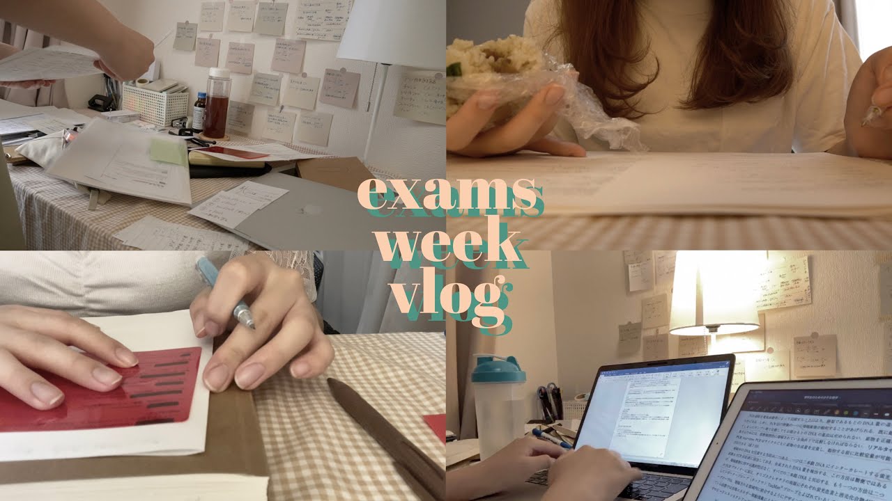【薬学部】地獄のテスト期間vlog 2時間しか寝ずに本気出した(死にかけ)