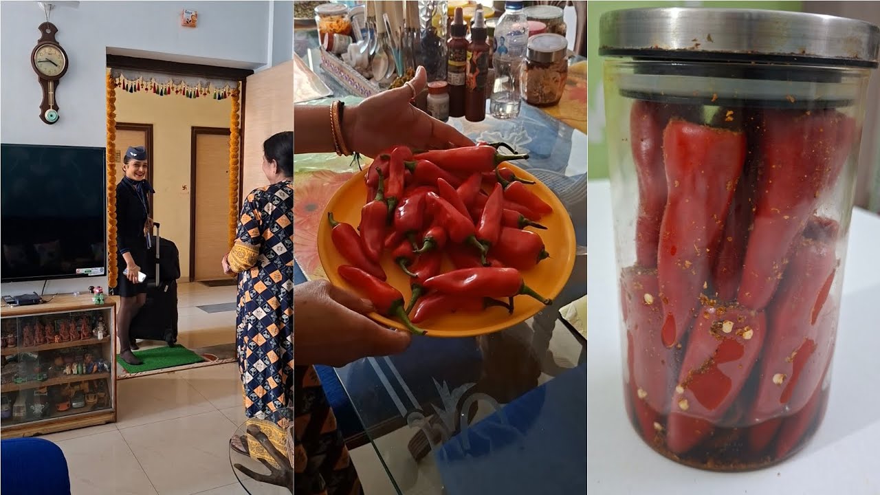 यूपी और बिहार का भरवां लाल मिर्च का अचार | Red Chilli Pickle । Mirch Achar Recipe | 🇮🇳 😋