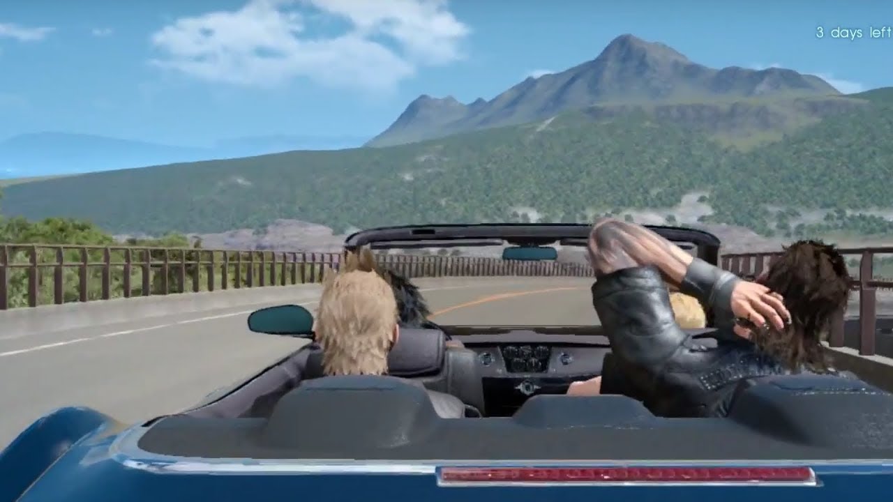 HOW BIG IS THE MAP in Final Fantasy XV? Drive Across the Map